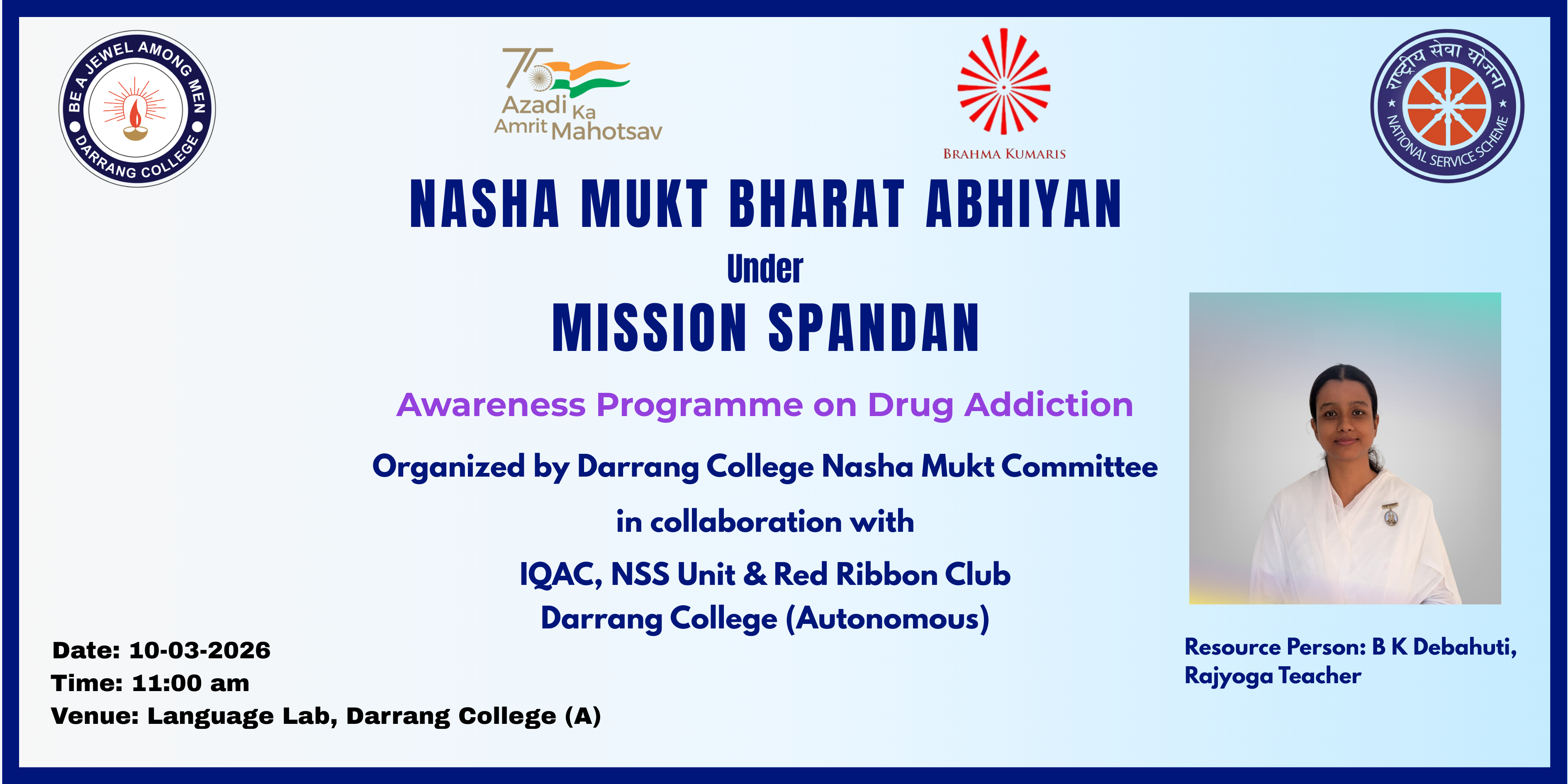 Nasha Mukt Bharat Abhiyan Under Mission SPANDAN