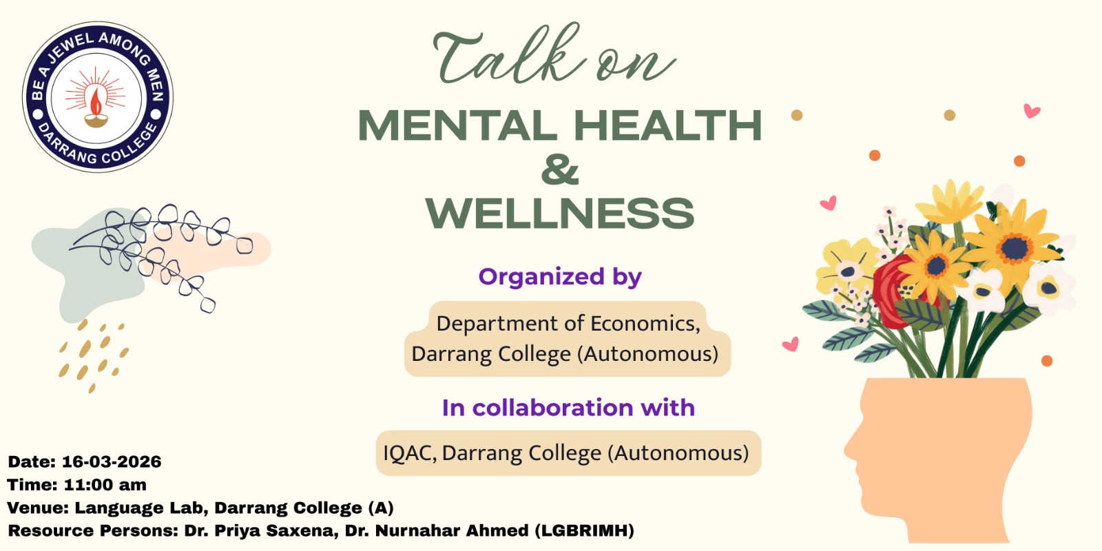 Talk on Mental Health & Wellness